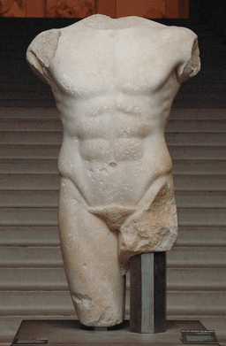 The Miletus torso (c. 480–470 BC) at the Louvre 