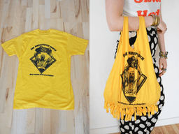 tote bag made from old tshirt