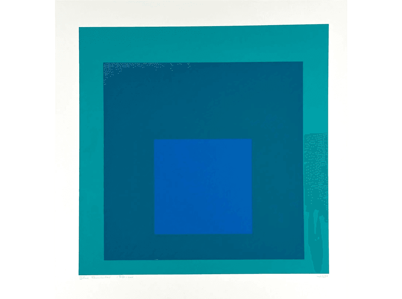 Josef Albers, Blue Reminding, 1966