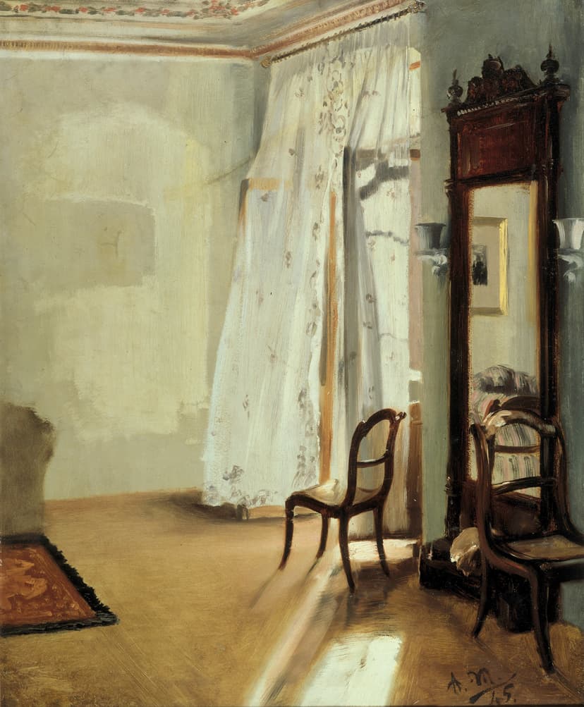 Adolph Menzel, Balkonzimmer, 1845