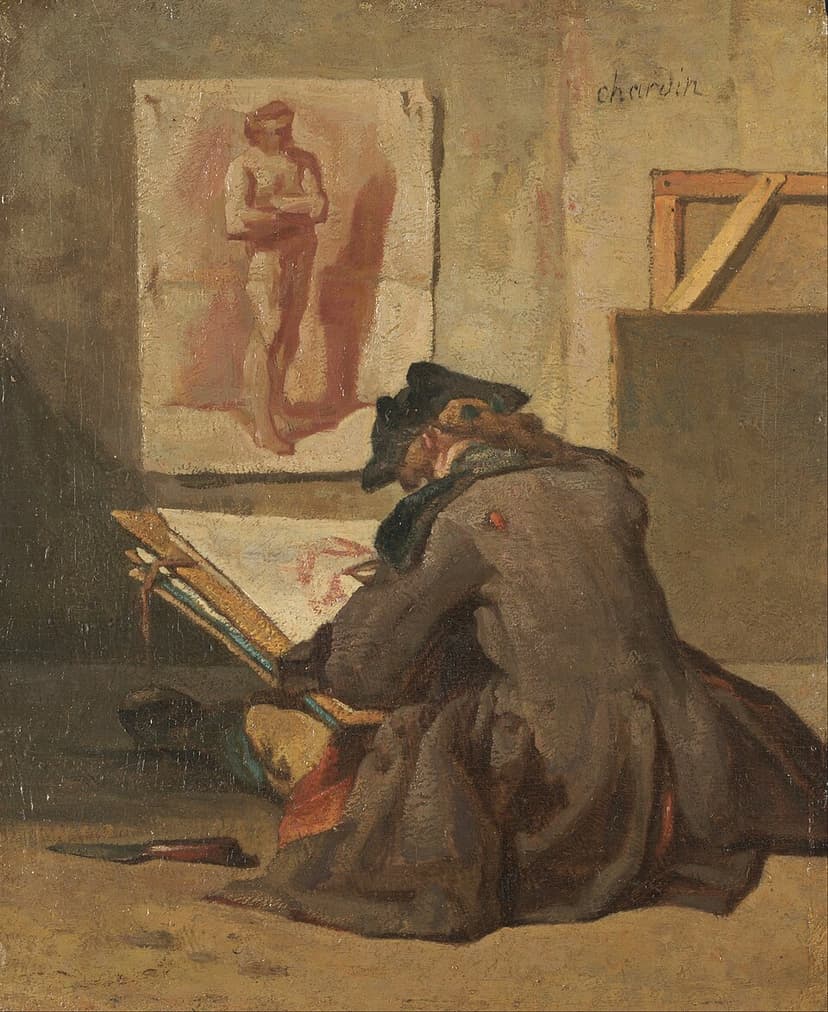 Jean Siméon Chardin - Young Student Drawing