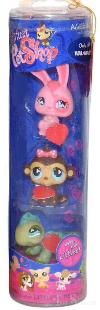 2008 Spring Tube with Lizard #499, Rabbit #500, and Monkey #501