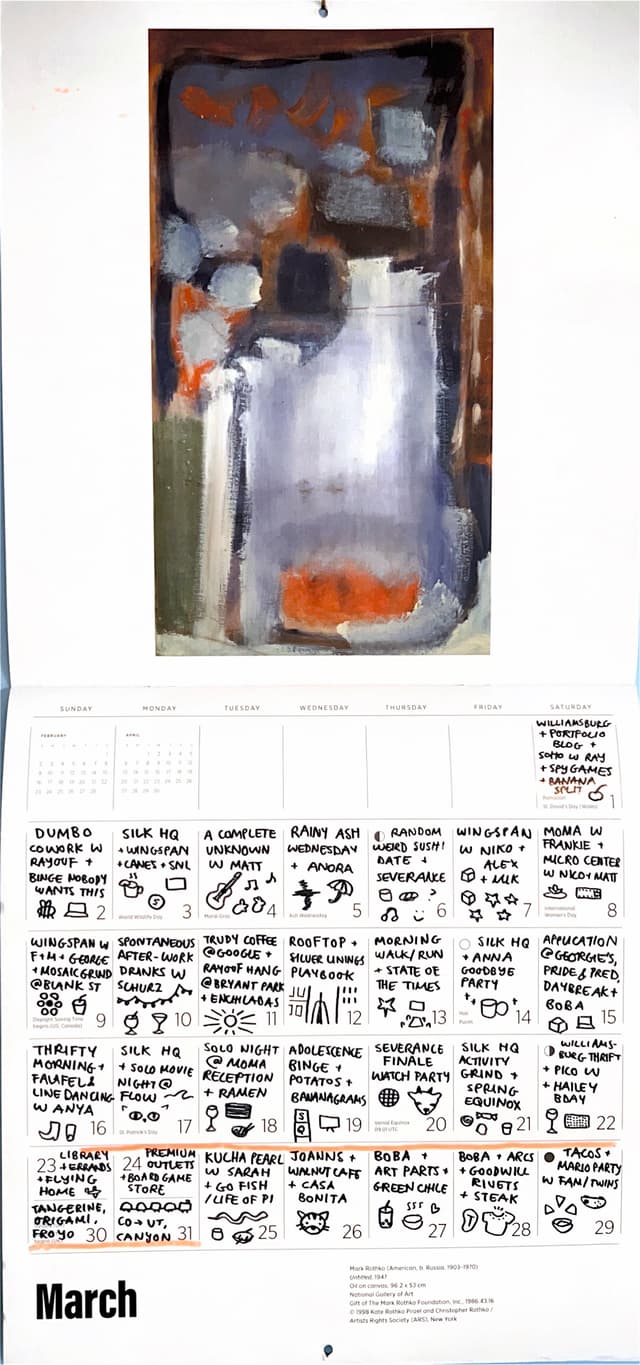 calendar image for march