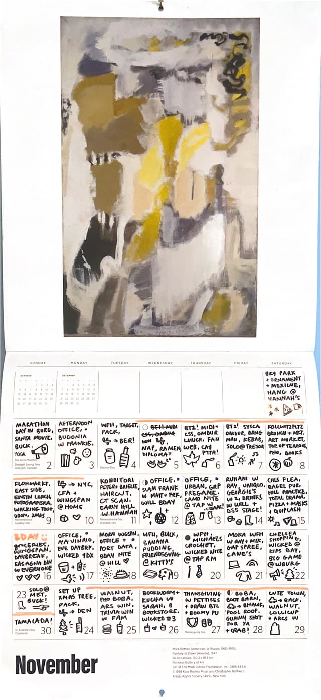 calendar image for november