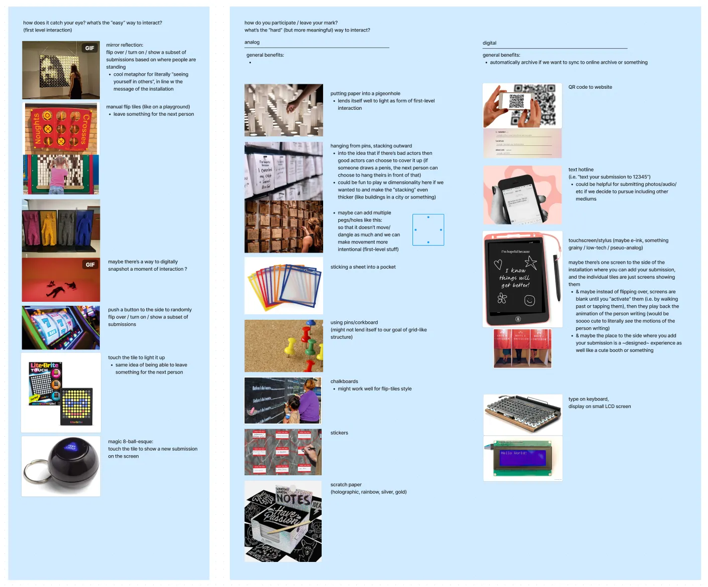 form brainstorming
