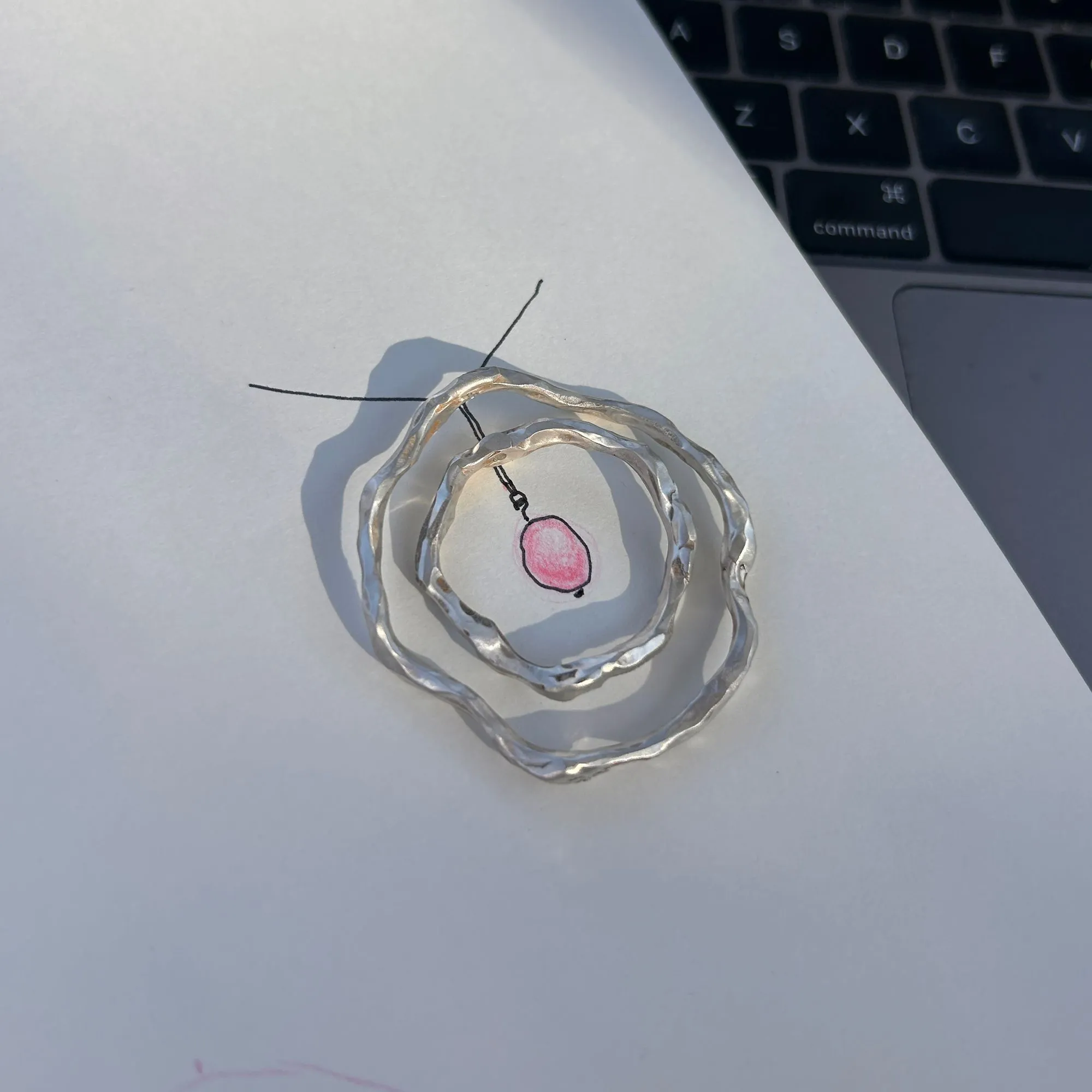 "tree rings" necklace image NaN