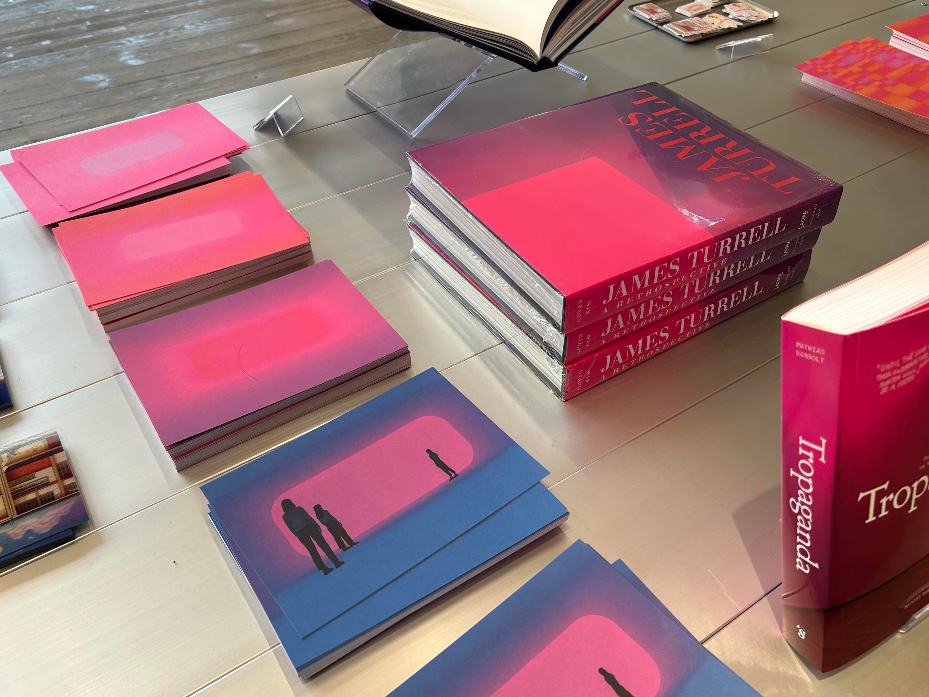 postcards and art books about james turrell for sale at copenhagen contemporary